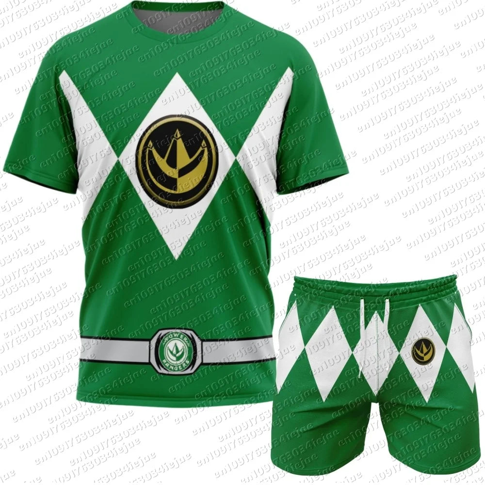 Power Rangers Mesh Tee & Shorts Set