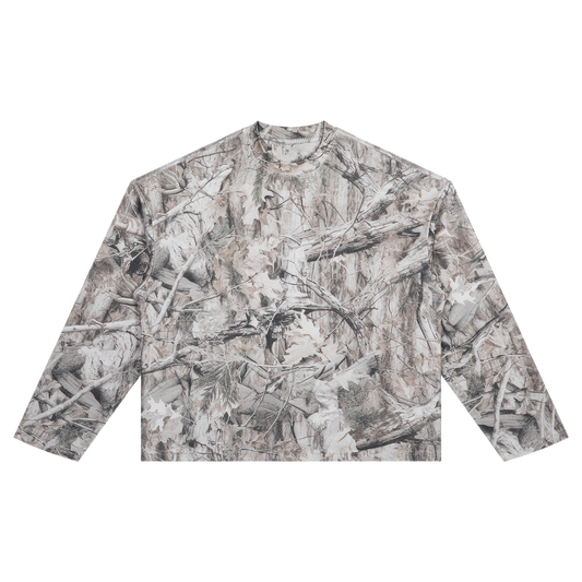 Tree Camo Long-Sleeve Tee in Tree Camo — front view