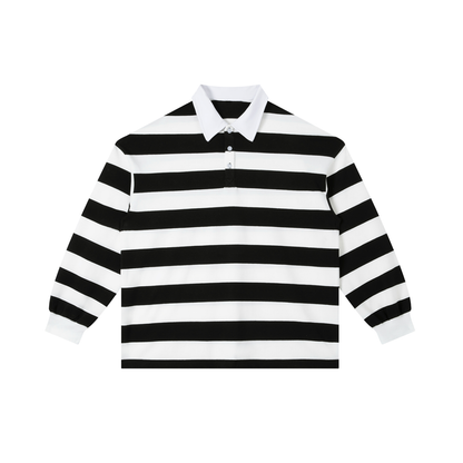 Plain Jane Color Block Stripe Polo Shirt