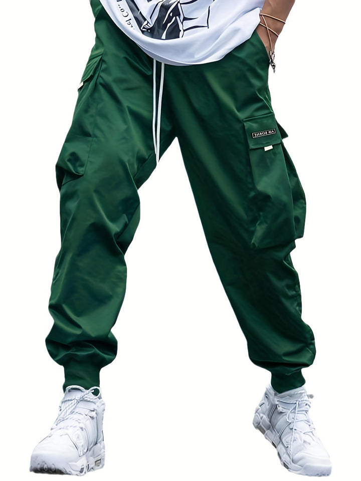 Cargo Joggers in Dark Green — design detail