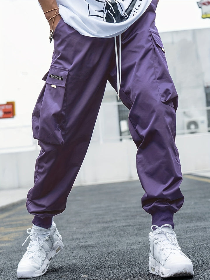Cargo Joggers in Purple — design detail