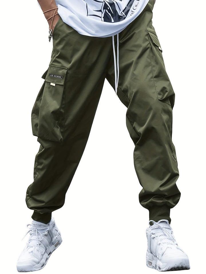 Cargo Joggers in Army Green — design detail