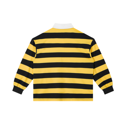 Plain Jane Color Block Stripe Polo Shirt