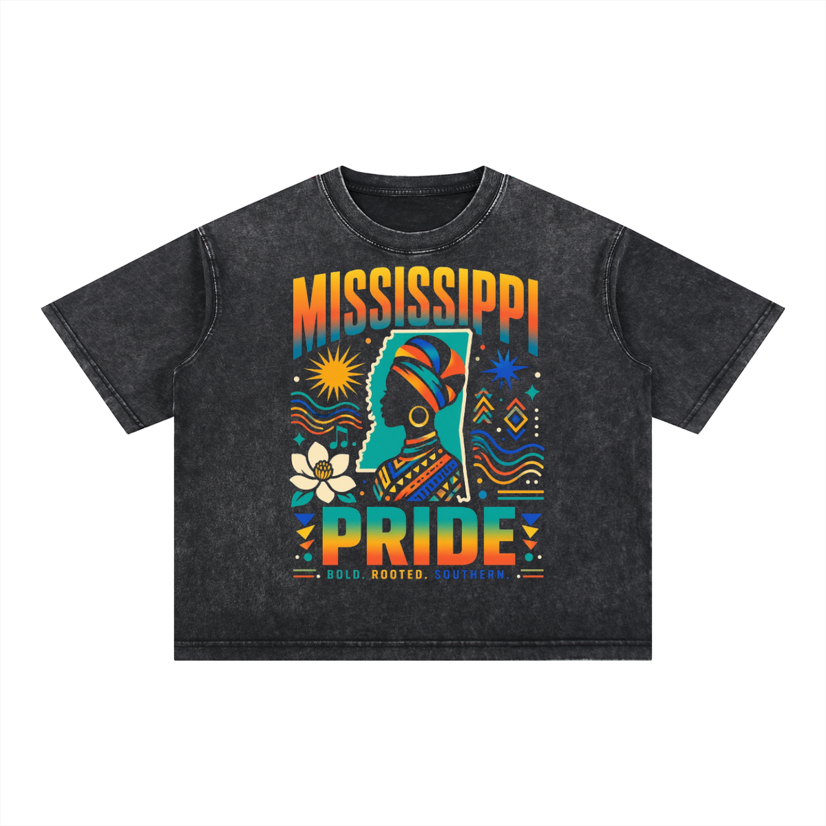 Mineral Wash Boxy Cotton T-Shirt