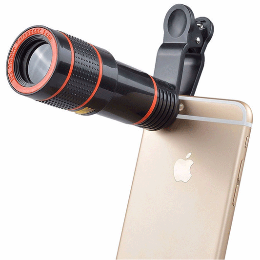 Clip-On Phone Lens in Black — product view