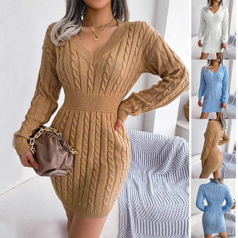 Cable-Knit Mini Dress — product view