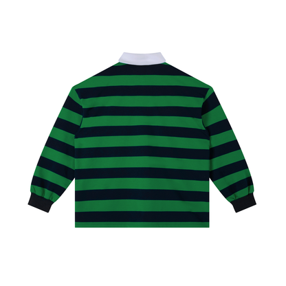 Plain Jane Color Block Stripe Polo Shirt