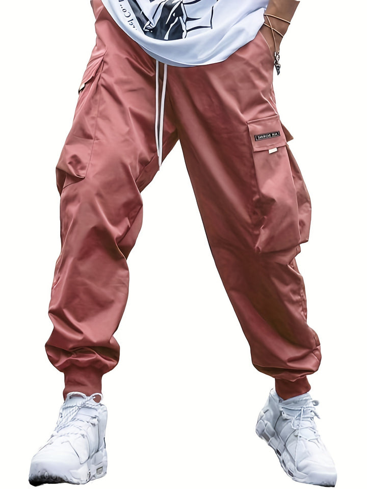 Cargo Joggers in Coral — design detail