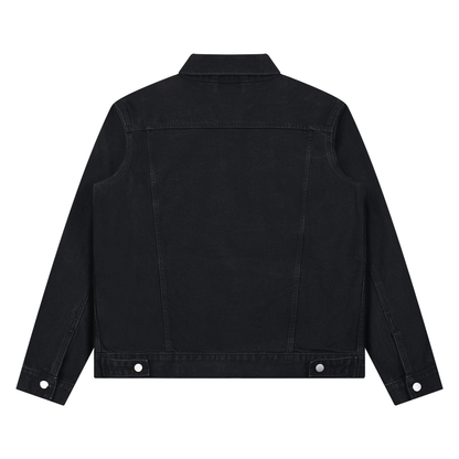 Unisex Vintage Wash Denim Jacket