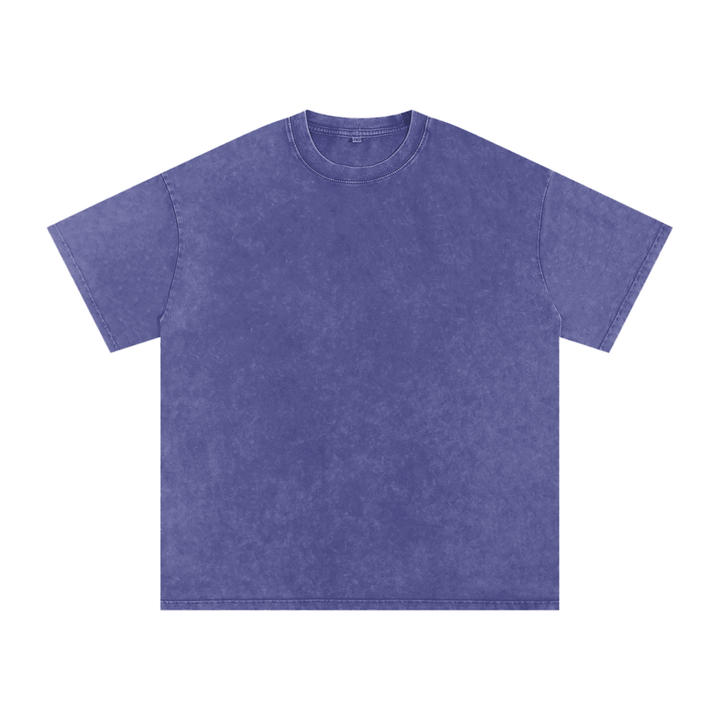 Snow-Wash Tee in Purple Haze — front view