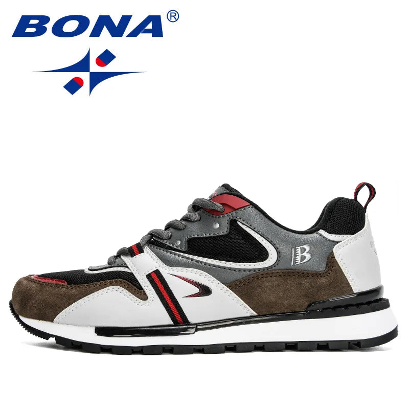 BONA Action Leather Running Shoes