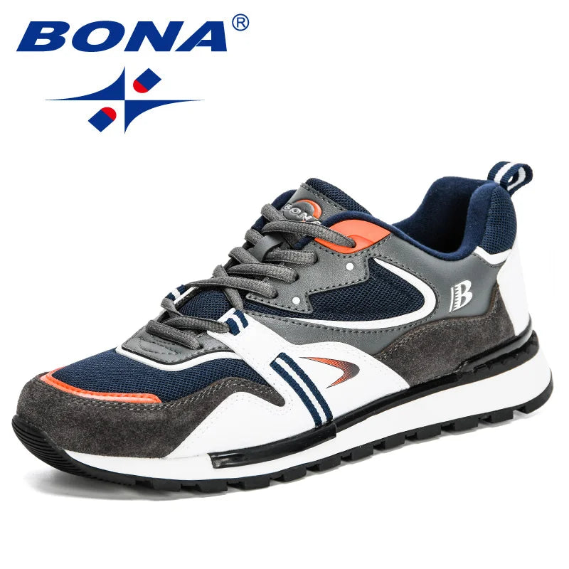 BONA Action Leather Running Shoes