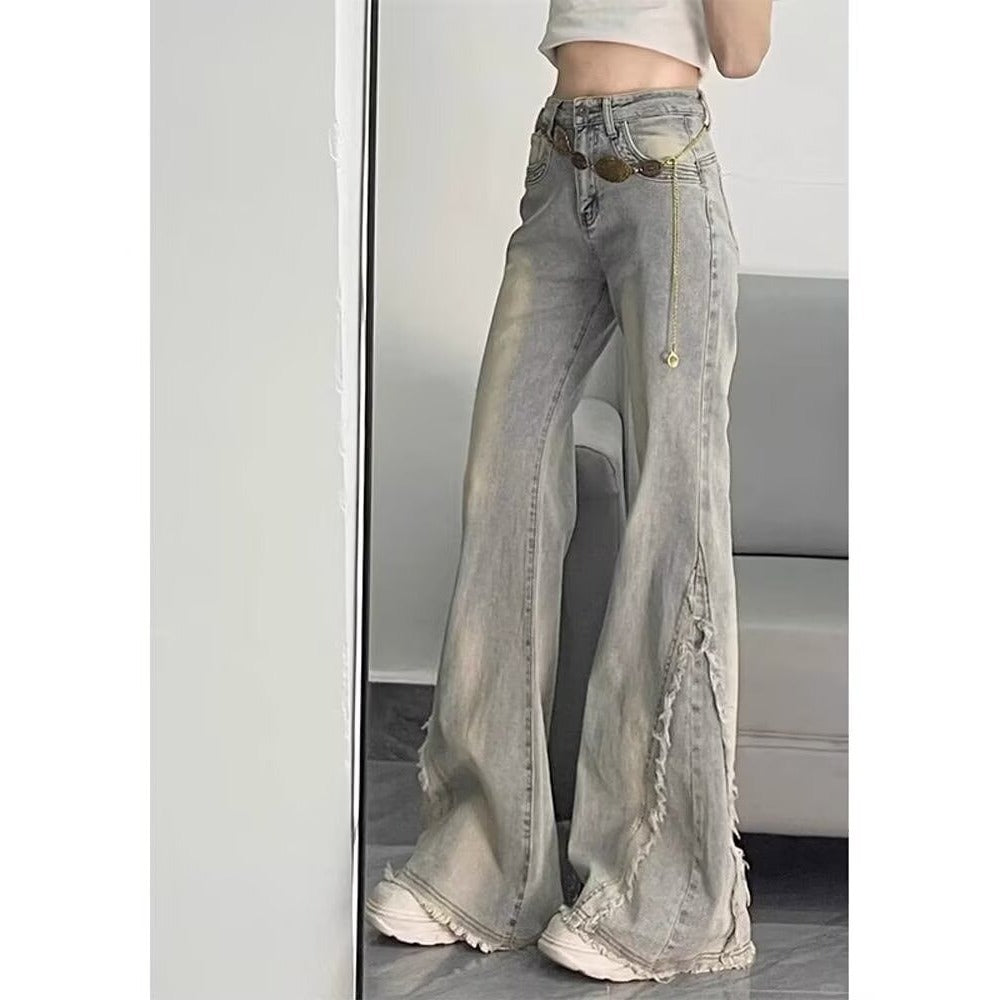 Distressed Flare Jeans