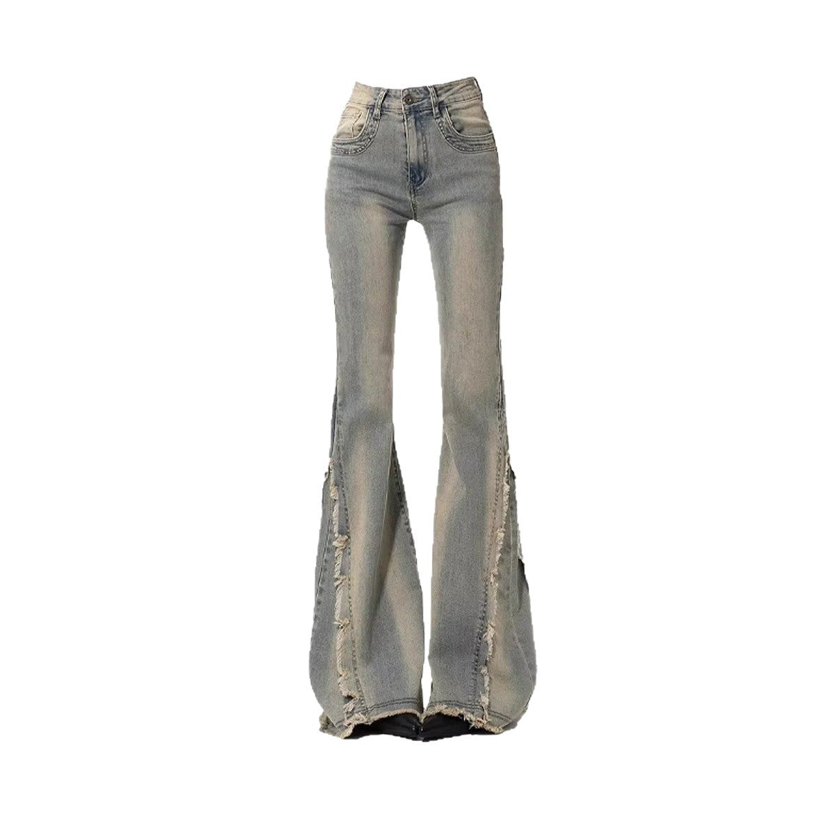 Distressed Flare Jeans