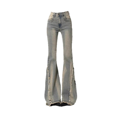 Distressed Flare Jeans