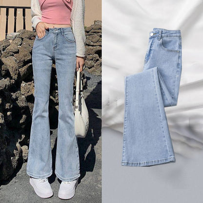 Fleece-Lined Split-Hem Jeans