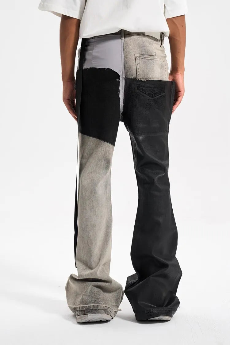 Contrast Flare Jeans