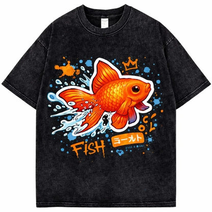 Rainbow Shrimp Vintage Wash Tee