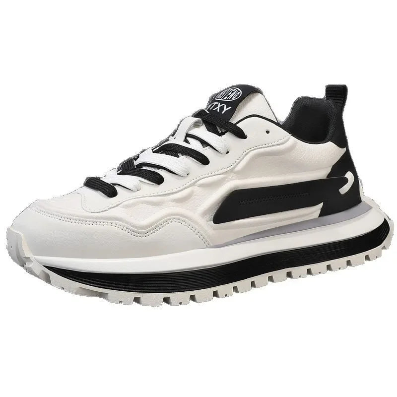 White Chunky Dad Sneakers