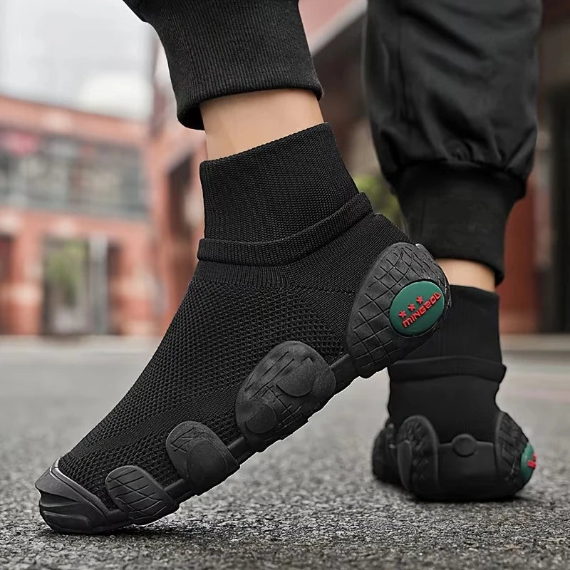 Hollow Mesh Slip-On Sneakers
