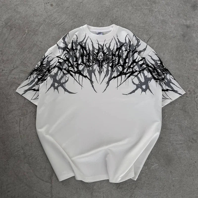 Cyber Thorn Y2K Graphic Tee