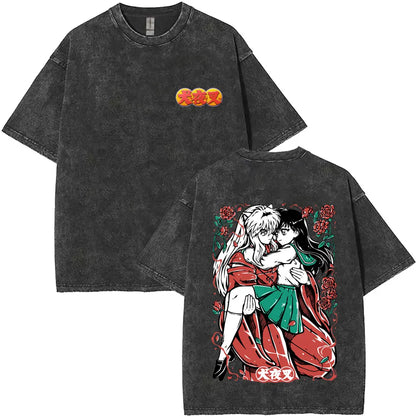 Inuyasha Vintage Wash Graphic Tee