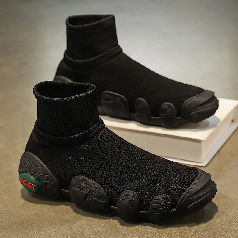 Hollow Mesh Slip-On Sneakers