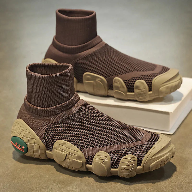 Hollow Mesh Slip-On Sneakers