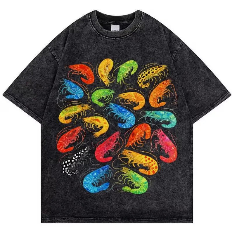 Rainbow Shrimp Vintage Wash Tee