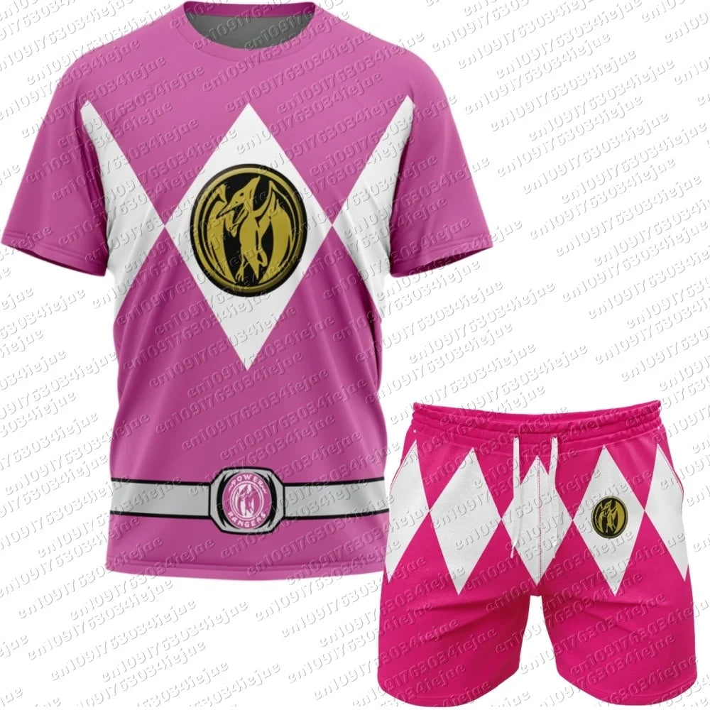 Power Rangers Mesh Tee & Shorts Set