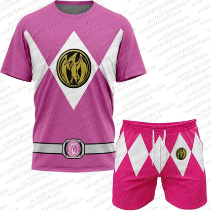 Power Rangers Mesh Tee & Shorts Set