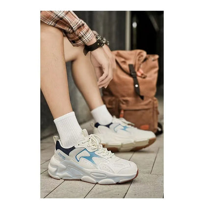 Thick-Sole Mesh Dad Sneakers