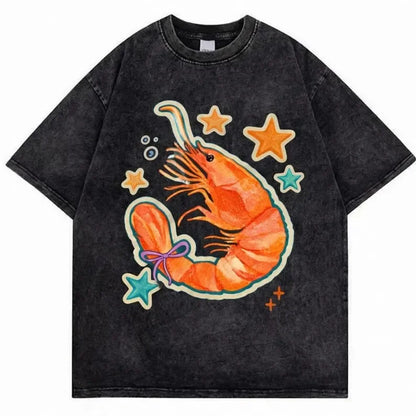Rainbow Shrimp Vintage Wash Tee