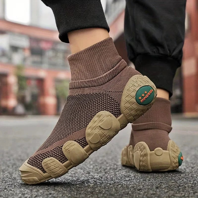 Hollow Mesh Slip-On Sneakers