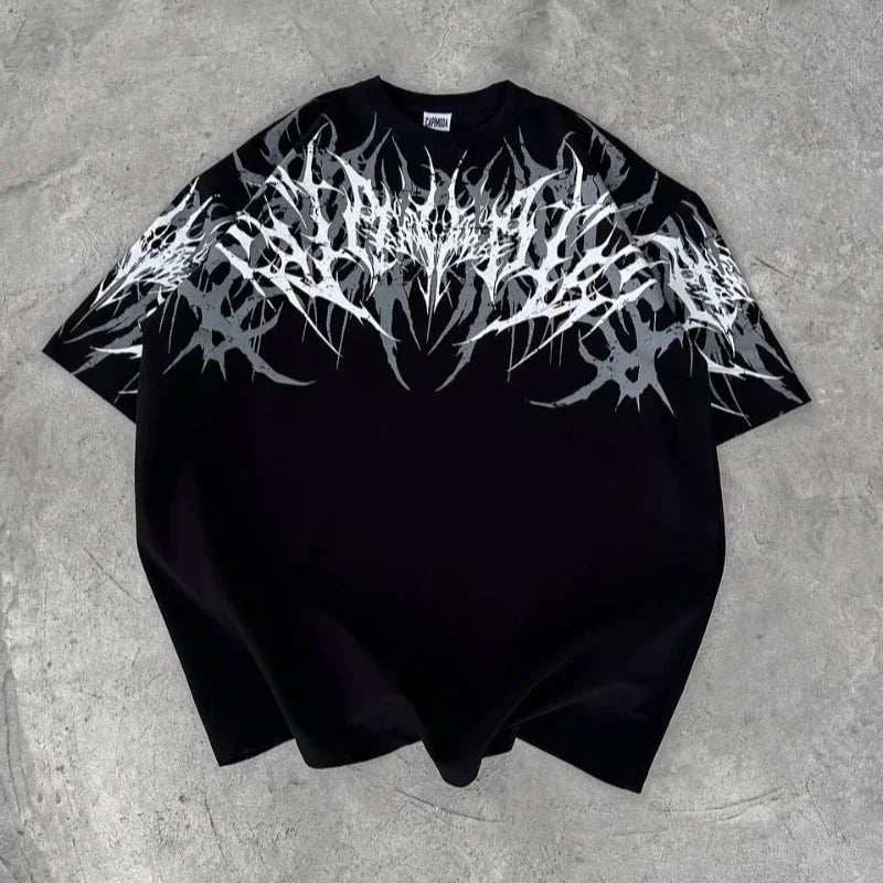 Cyber Thorn Y2K Graphic Tee