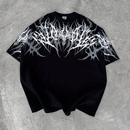 Cyber Thorn Y2K Graphic Tee
