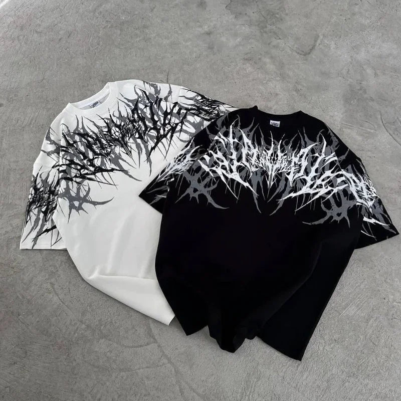 Cyber Thorn Y2K Graphic Tee – HOUSE 55