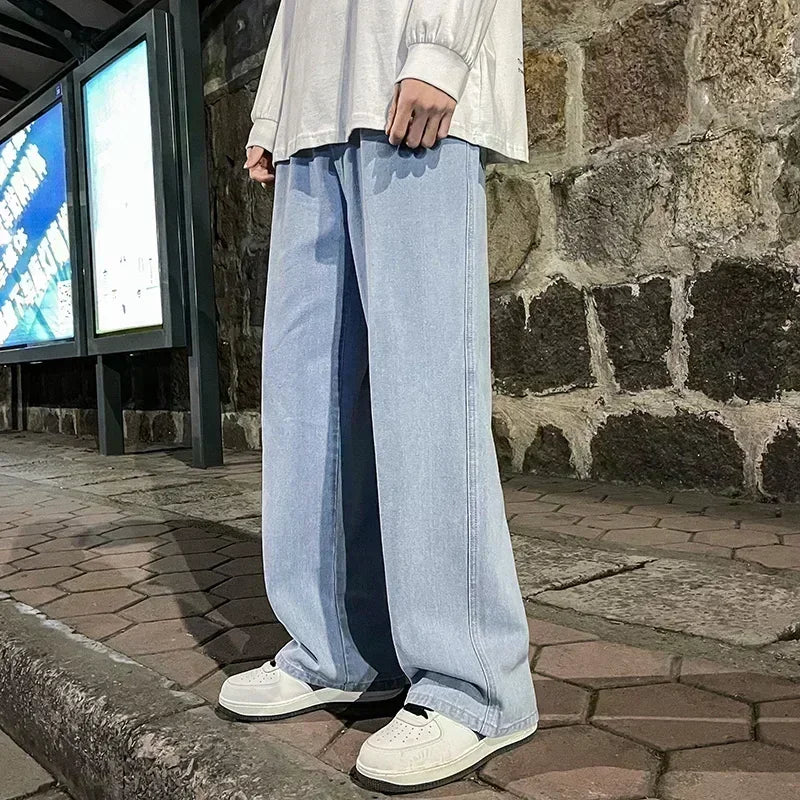 Loose Straight-Leg Street Jeans
