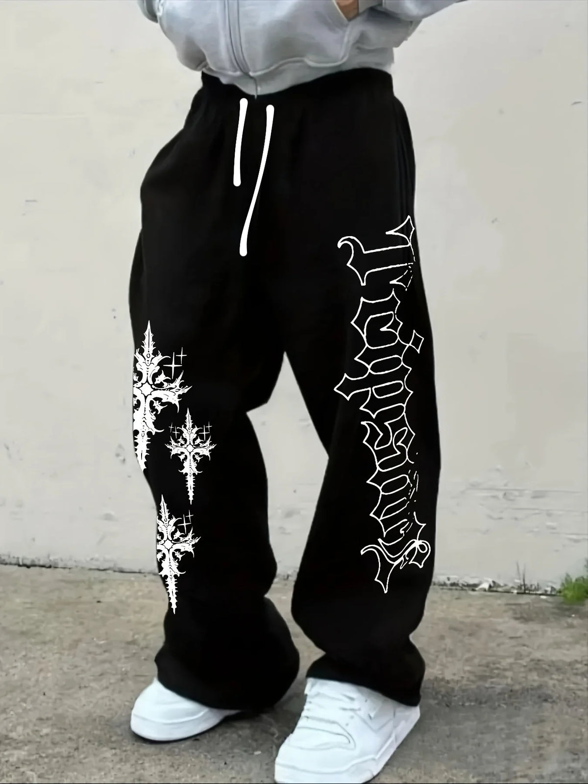 Gothic Vertical Graphic Sweatpants – HOUSE 55