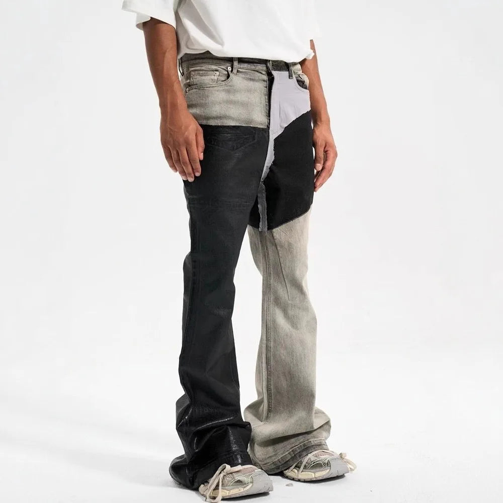 Contrast Flare Jeans