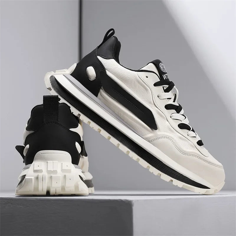 White Chunky Dad Sneakers