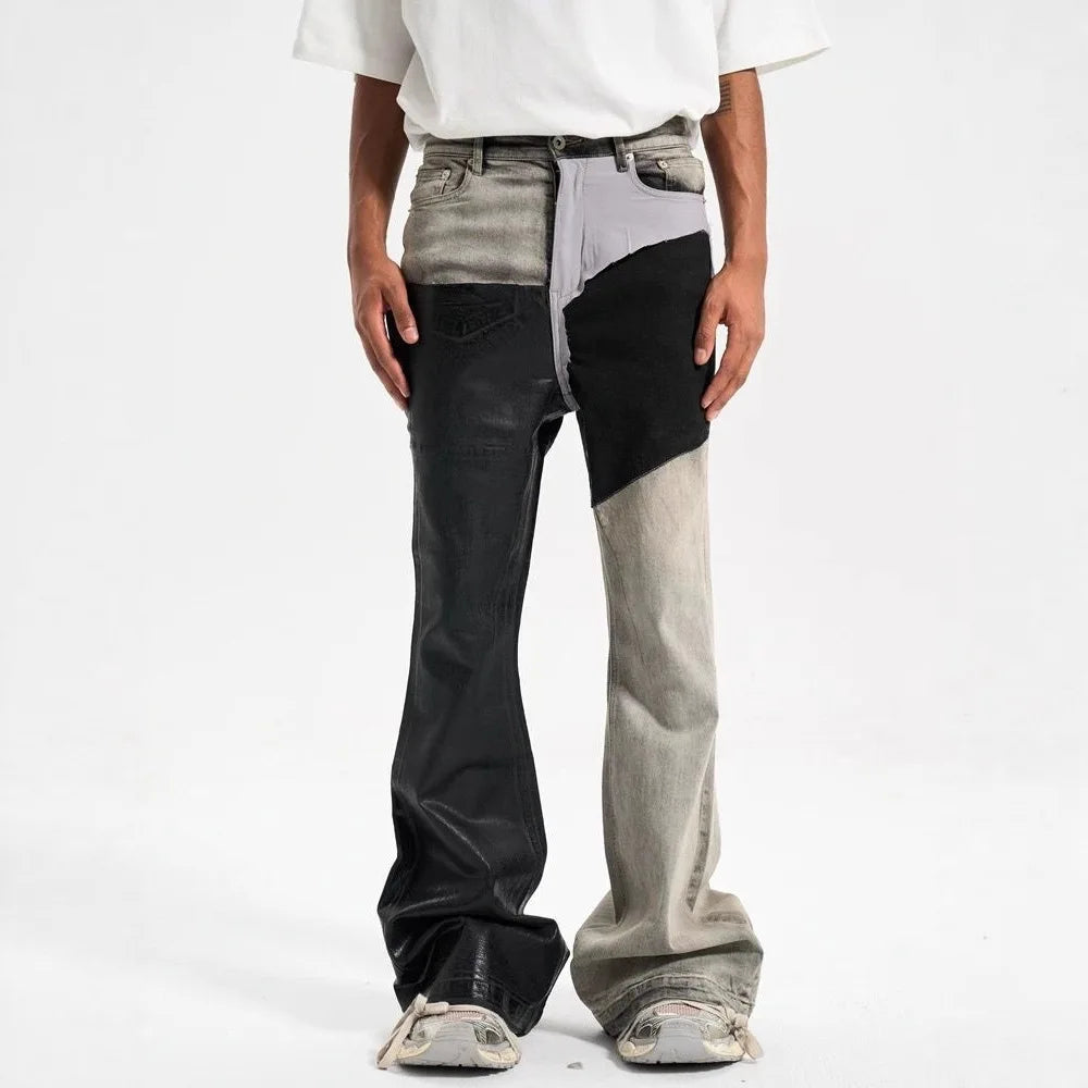 Contrast Flare Jeans