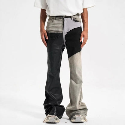 Contrast Flare Jeans