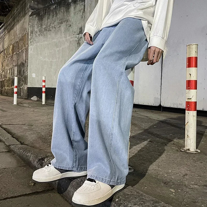 Loose Straight-Leg Street Jeans