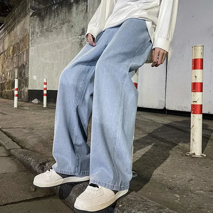 Loose Straight-Leg Street Jeans