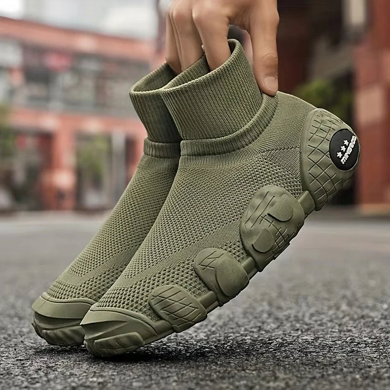 Hollow Mesh Slip-On Sneakers