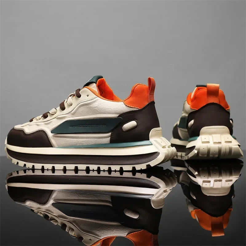 White Chunky Dad Sneakers – HOUSE 55