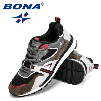 BONA Action Leather Running Shoes