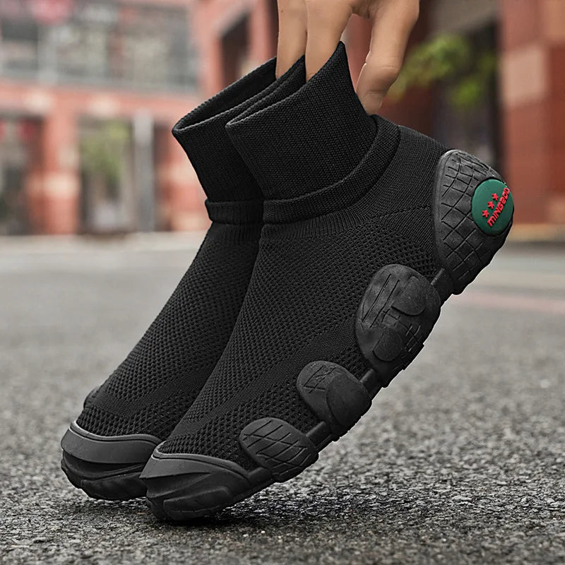 Hollow Mesh Slip-On Sneakers