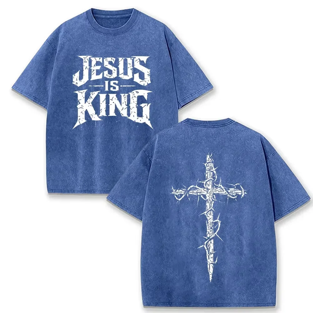 Jesus Is King Vintage Wash Tee